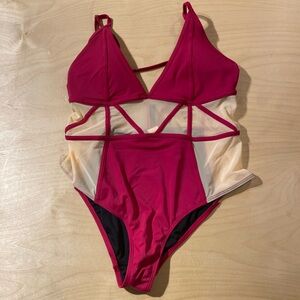 Sports Illustrated SWIM One Piece Swimsuit Piece Swimsuit Size Large (KQ)